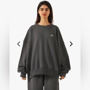 RASTAH CHARCOAL GREY MADE IN PAK SWEATSHIRT (V1) Large